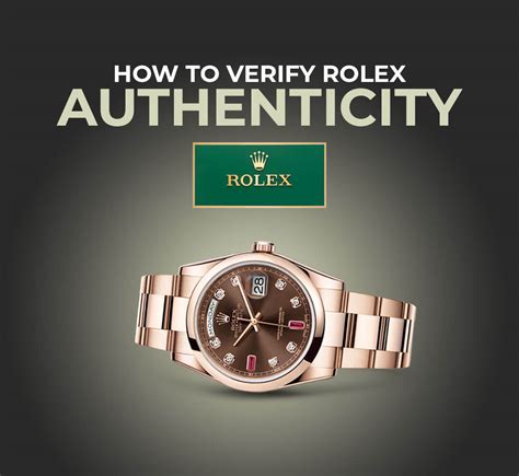 check authenticity of rolex